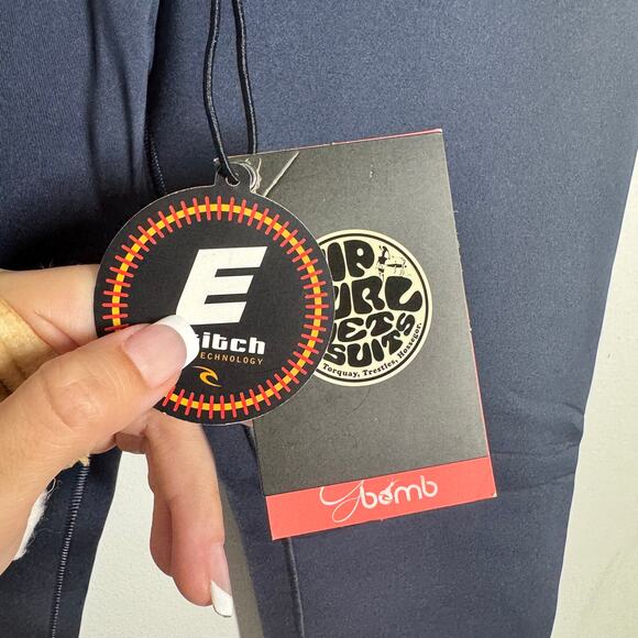 Rip Curl Wet Suite Women 8 Blue G-Bomb SUB 1mm SUP Neoprene Trousers Surf Sport - Picture 3 of 12